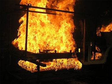 Automotive fire testing